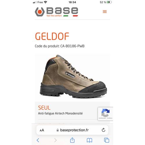 Gemo chaussure best sale de sécurité